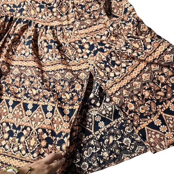 Free People All About The Tiers Printed Midi Skirt - Picture 3 of 6